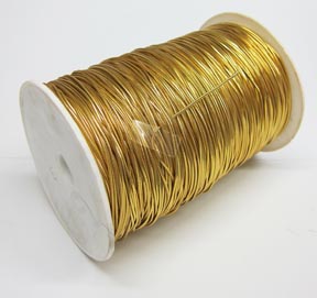 Gummifaden 2mm Gold Preis per Meter